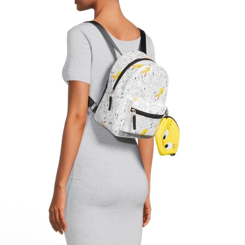 LOONEY TUNES TOTALLY TWEETY 10.5" MIN BACKPACK 2 PC SET